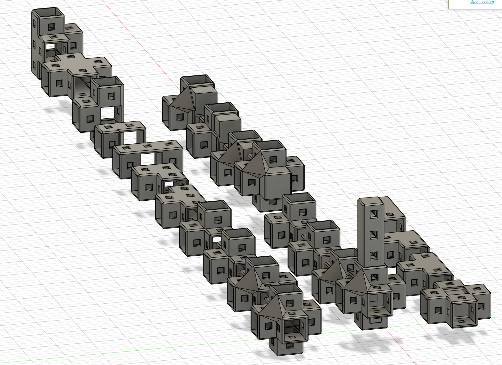 3D Shot of All Connectors
